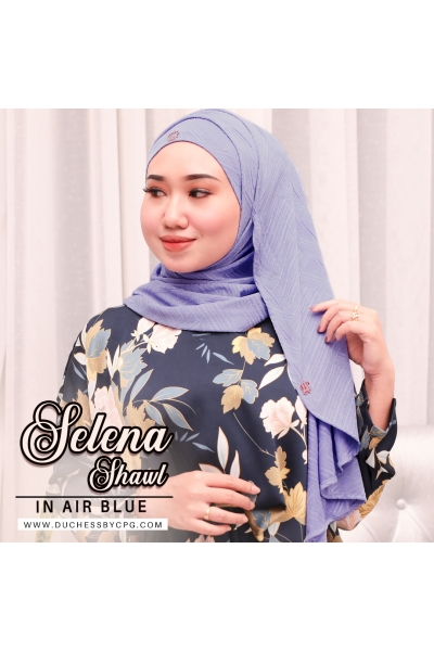SELENA SHAWL - AIR BLUE